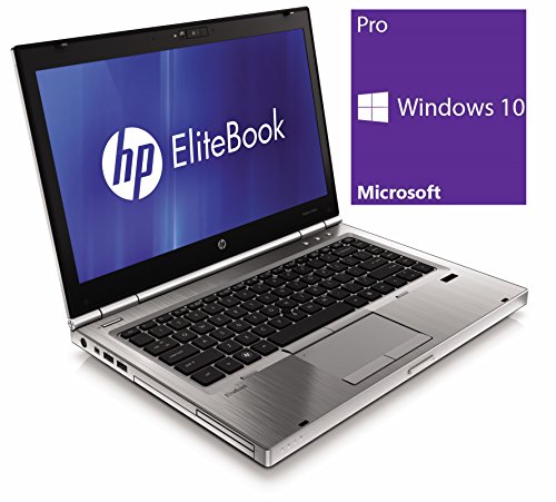 HP Elitebook 8460p Notebook | 14 Zoll | Intel Core i5-2520M @ 2,5GHz | 4GB DDR3 RAM | 320GB HDD | DVD-ROM | Windows 10 Pro vorinstalliert (Zertifiziert und Generalüberholt)