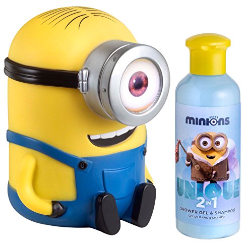 Air-Val Minions/Ich, Einfach unverbesserlich/Geschenkset: Stuart Spardose mit 2-in-1 Duschgel und Shampoo für Kinder, 1er Pack (1 x 200 ml)