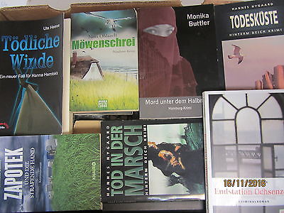 62 Bücher Taschenbücher deutsche Krimi Kriminalromane Thriller Psychothriller