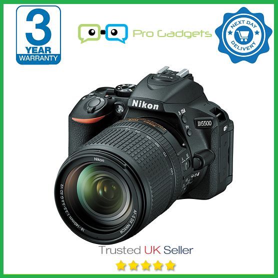 Nikon D5500 Kit With AF-S DX 18-140mm VR Lens (Black) - 3 Year Warranty