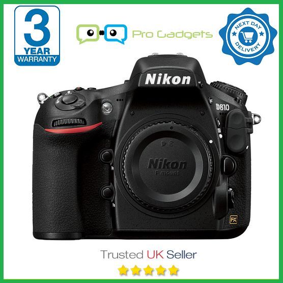 New Nikon D810 Body Only - Multiple Languages - 3 Year Warranty