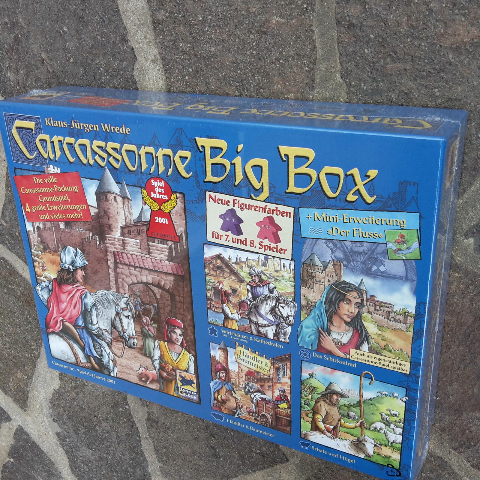 Carcassonne Big Box 2014 - Grundspiel mit Fluss und 4 Erweiterungen Neu / OVP