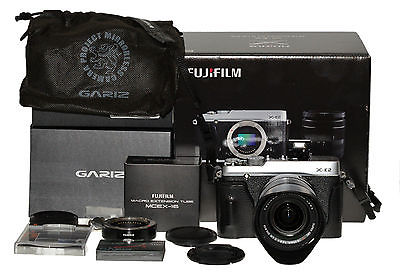 Fujifilm X series X-E2 16.3MP Digitalkamera - Silber Kit mit XF OIS 18-55 F2,8-4
