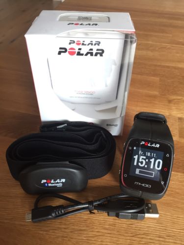 Polar M400 schwarz GPS Laufuhr Brustgurt (NEU) OVP