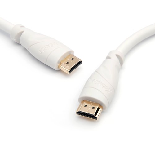 KabelDirekt 0,5m weißes HDMI Kabel / kompatibel mit HDMI 2.1, 2.0a, 2.0, 1.4a (Ultra HD, 4K, 3D, Full HD, 1080p, HDR, ARC, Highspeed mit Ethernet)  - TOP Series