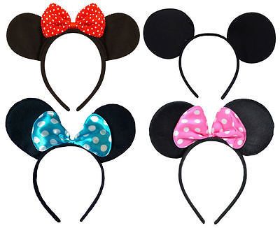 Mouse Ears Headband - Choose From 4 Designs - Dress Mickey Minnie