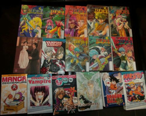 Bücherkiste / Sammlung Manga Visions of Escaflowne, Naruto... etc. *mit Liste