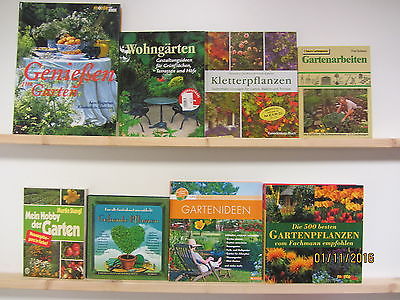 33 Bücher Garten gärtnern Gartenpflege Gartengestaltung Gartenkunst Gartenarbeit