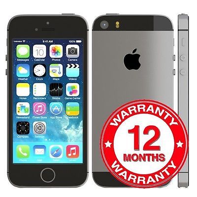 Apple iPhone 5s - 16GB - Space Grey (Unlocked) Smartphone 