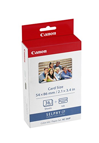 Canon 7739A001 KC-36IP photo paper inkjet 54x86mm 36 Blatt 10er-Pack with color ink cartridge for CP-100