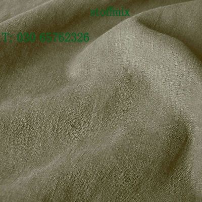 alt grau grün Kleider-LEINEN Mittelalter Leinen-Stoff Meterware Leinen