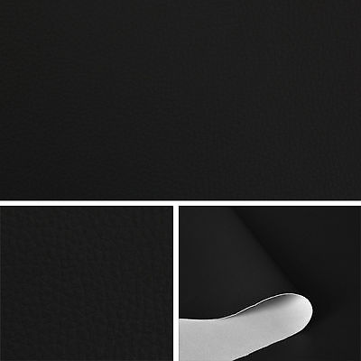 Kunstleder - schwarz -  Leder Meterware PVC 140cm breit