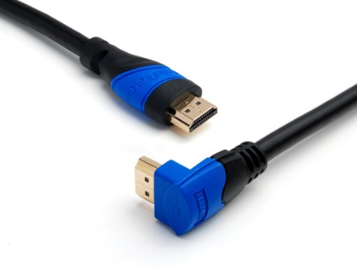 KabelDirekt 2m 270° HDMI Winkelkabel / kompatibel mit HDMI 2.1, 2.0a, 2.0, 1.4a (Ultra HD, 4K, 3D, Full HD, 1080p, HDR, ARC, Highspeed mit Ethernet)  - TOP Series