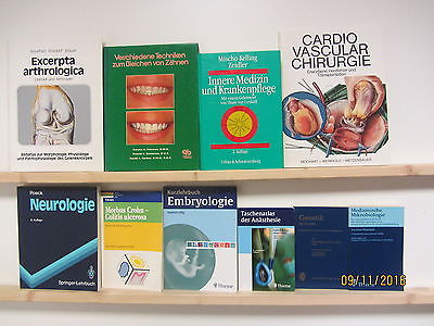 38 Bücher medizinische Fachbücher Embryologie Innere Medizin Diagnostig  U.a.