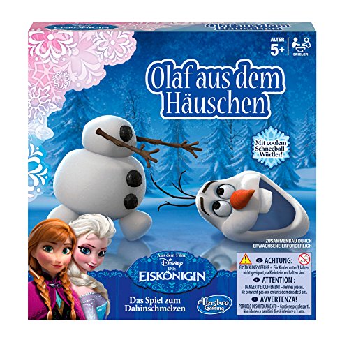 Hasbro Spiele B1646100 - Disney Die Eiskönigin, Olaf aus dem Häuschen, Kinderspiel