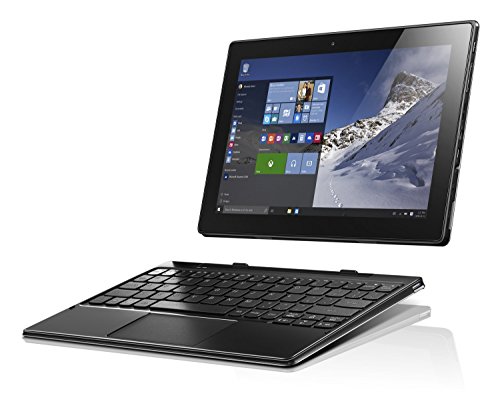Lenovo Miix 310 25,65 cm (10,1 Zoll HD) Tablet PC (Intel Atom x5-Z8350 Quad-Core Prozessor, 4GB RAM, 64GB eMMC, Intel HD Grafik, Touchscreen, Windows 10) silber inkl. AccuType Tastatur