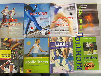 40 Bücher Sport Laufen Joggen Walken Marathon Nordic Walking Triathlon Fitness