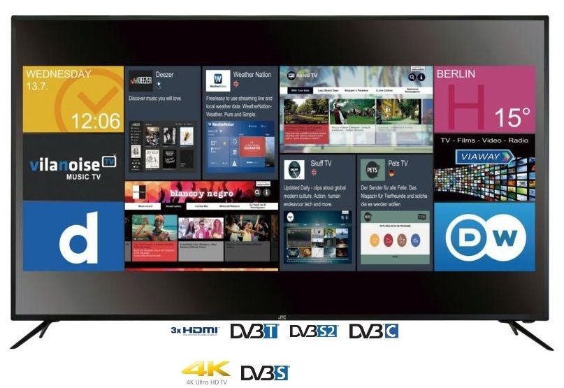 JAY-TECH DVX6S Genesis 6.5 UHD LED SMART TV (65 Zoll/165,1cm, Flat 4K/Ultra HD)