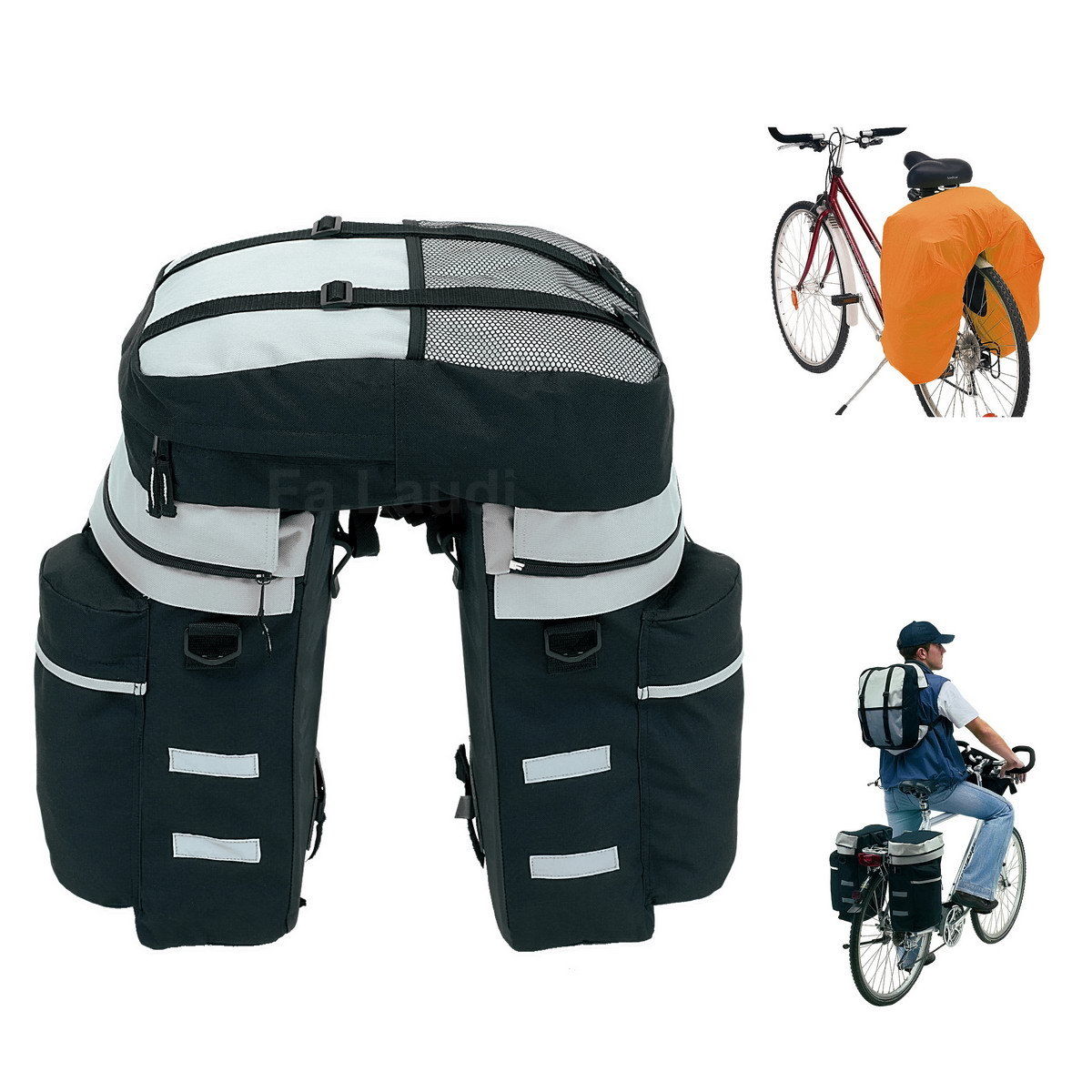 Fahrrad-Sattel-Tasche Satteltasche Fahrradtasche Gepäckträgertasche Rucksack
