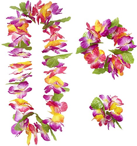Hawaii-Blumen-Set für Erwachsene