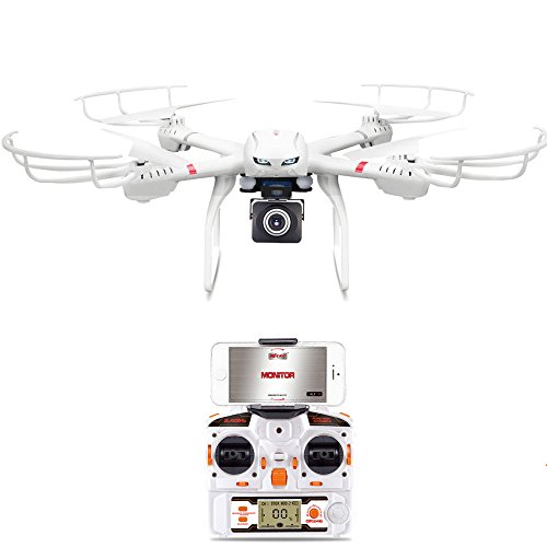 Goolsky Quadrocopter mit 720P HD Kamera Live Video RC WIFI FPV Live Übertragung Drohne Android / iOS App mit 3D VR Headset, Home-Return & Headless Mode & 360 Grad Flips Rolle
