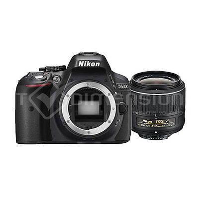 Nikon D5300 Black DSLR + 18-55mm VR II (AF) (Multi) Gift Ship from UK X0294