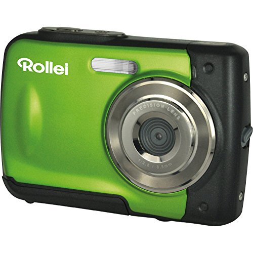 Rollei Sportsline 60 - vielseitige Digitalkamera mit 5 MP, 8-fach digitalem Zoom, 6 cm Display (2,4 Zoll), bildstabilisiert, spritzwasserfest und wasserdicht bis 3m - Grün