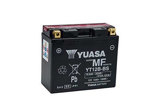 YUASA YT12B-BS Powersports AGM Motorrad Batterie, wartungsfrei (Preis inkl. EUR 7,50 Pfand)
