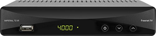 Digitalbox 77-559-00 IMPERIAL T 2 IR DVB-T2 HD Receiver mit Irdeto Entschlüsselung (Freenet TV, H.265/HEVC, HDMI, Scart, USB, LAN) schwarz