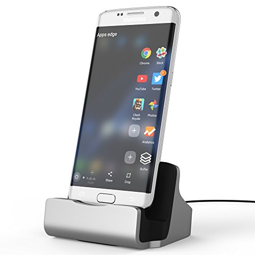 shenzoo® Dockingstation Micro USB für Android Handy in silber