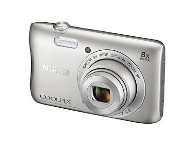 Nikon COOLPIX S3700 20,1 MP - SILBER , 8x Zoom, Wifi, NEUWARE