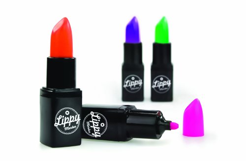 Mustard  Textmarker im Lippenstift-Design - Verschiedene Farben - Lippy Marker