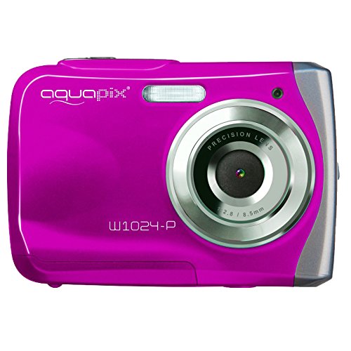 Easypix W1024 Splash Digitalkamera (10 Megapixel, 4-fach digitaler Zoom, 6,1 cm (2,4 Zoll) Display) pink
