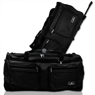 XXXL Trolleytasche Reisetasche Sporttrolley Bag Trolley Tasche Koffer black 160L