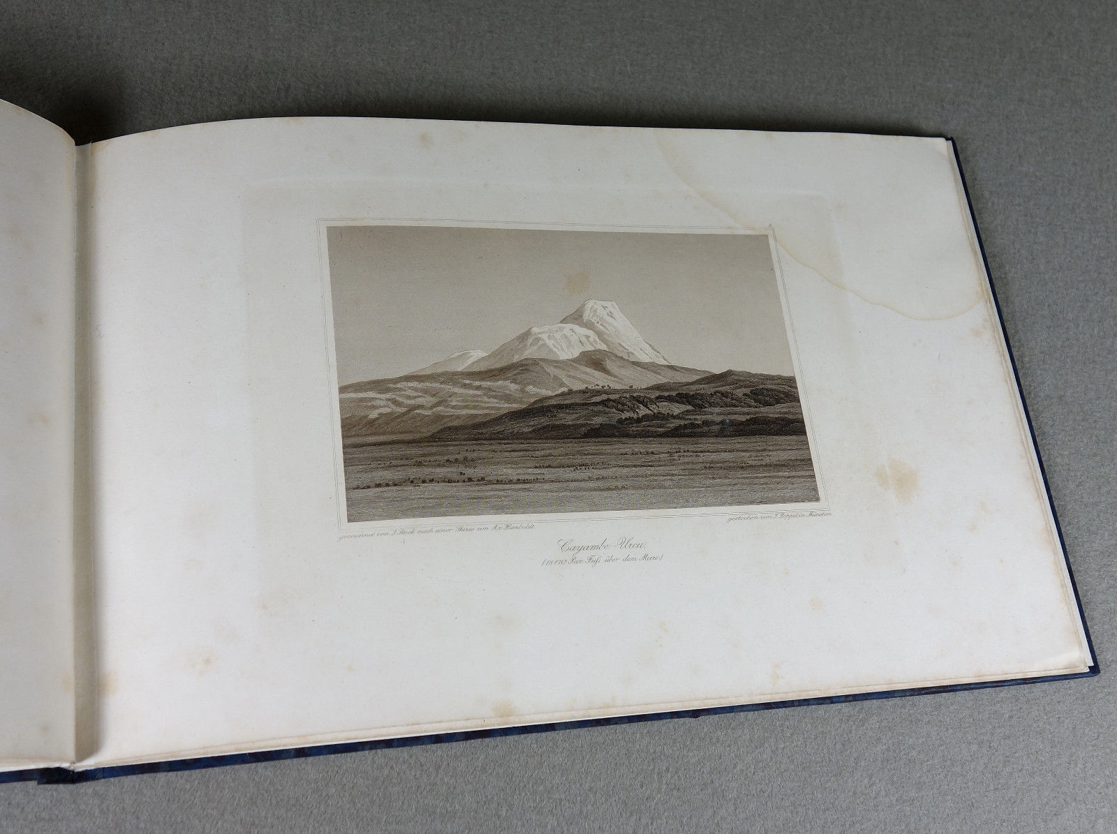 1853 - GEOLOGIE - Alexander von Humboldt - ERSTAUSGABE Vulkan Südamerika SELTEN