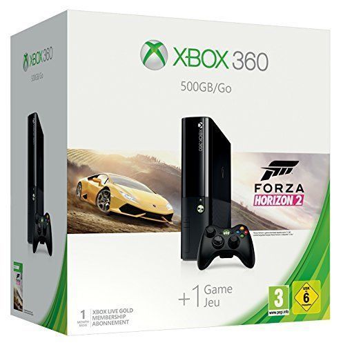 MICROSOFT Xbox 360 500GB Go Forza Horizon 2 Bundle Konsole  Schwarz *NEU&OVP*