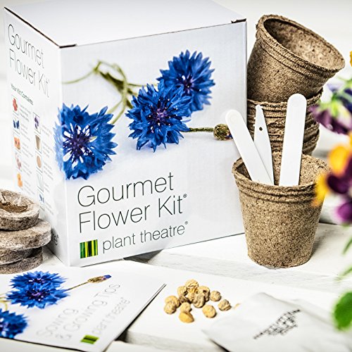 Gourmetblumen-Kit von Plant Theatre - 6 Essbare Blumenarten zum Anbauen ? ein großartiges Geschenk