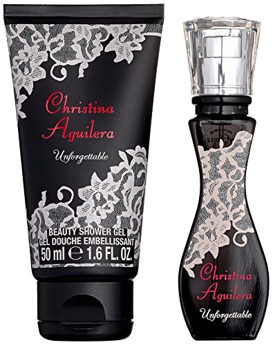 Christina Aguilera Unforgettable Geschenkset Eau de Parfum Natural Spray und Duschgel, 1er Pack (1 x 15 ml)