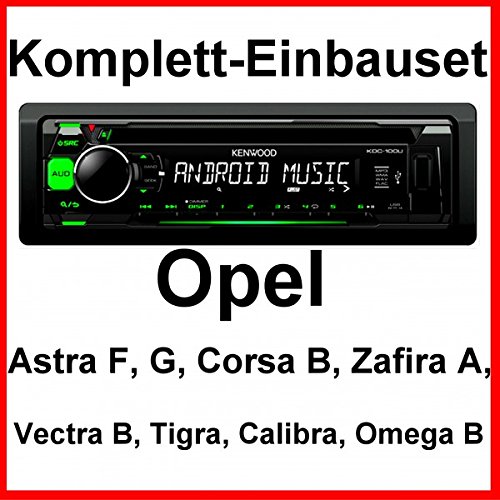 Komplett-Set Astra F G Corsa B Zafira A Kenwood KDC-100UG Autoradio USB AUX MP3
