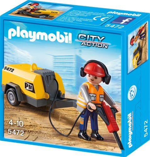 PLAYMOBIL 5472 - Bauarbeiter mit Presslufthammer