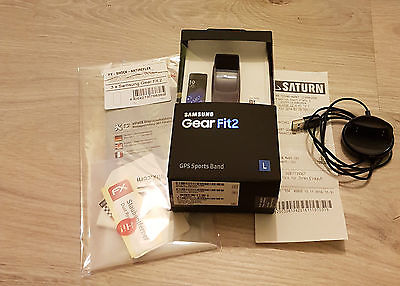 Samsung Gear Fit 2 (Large) Schwarz - OVP - NEUWERTIG !!! 