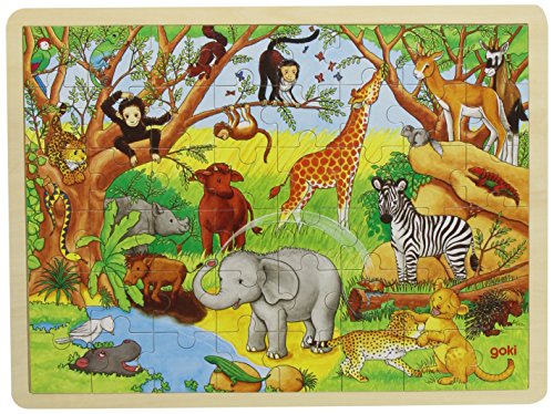 Goki 57892 - Einlegepuzzle - Afrika