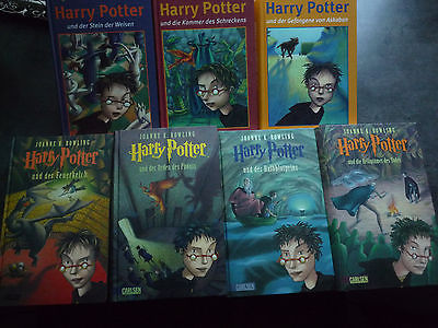 HARRY POTTER Bücher,  Bände 1-7,  gebundene Sammlung,  Joanne K. Rowling 