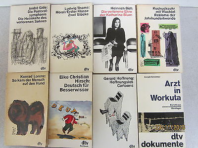 108 Bücher Taschenbücher weiße dtv Taschenbücher dtv Verlag