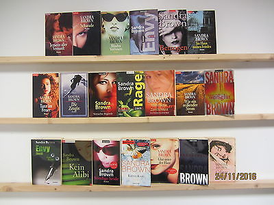 Sandra Brown 20 Bücher Romane Thriller Psychothriller romantische Romane
