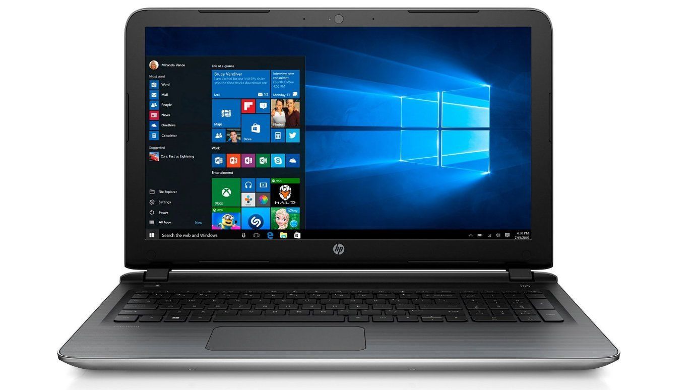 HP Notebook 15,6 Zoll - Quad Core 4 x 1,80 GHz - 1000 GB - HDMI - Windows 10 Pro