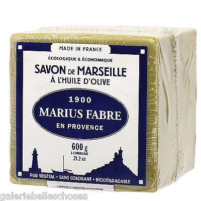 600 g Le Cube Marseiller Seife Savon de Marseille Marius Fabre Olivenöl