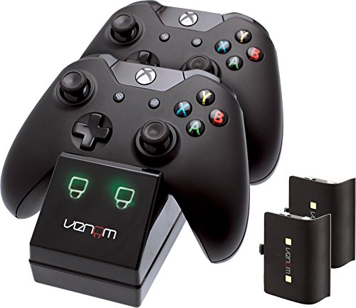 Venom Twin Docking Station für Xbox One - Ladestation für Xbox one Controller inklusive 2 Zusatz Akkus
