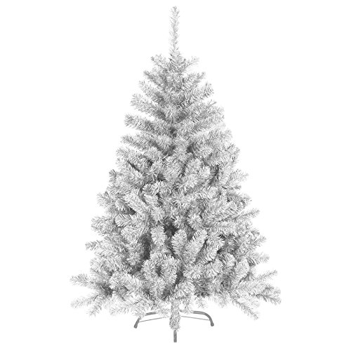 180 cm 930 Spitzen künstlicher Weihnachtsbaum Tannenbaum Christbaum in weiß inkl. Metallfuß