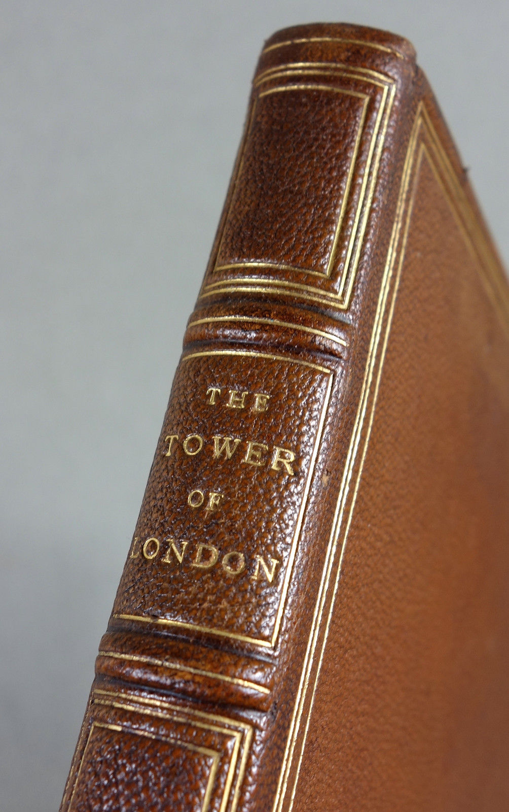 1906 - HANDEINBAND - Tower of London - GANZLEDER England Bibliophilie Leder RAR